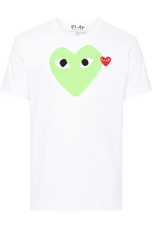Comme des Garçons Signature heart motif cotton T-shirt