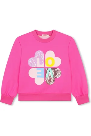 Billieblush Sequin-embellished fleece sweatshirt