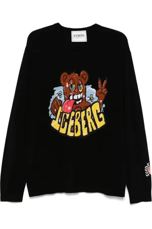 Iceberg Logo-jacquard sweater