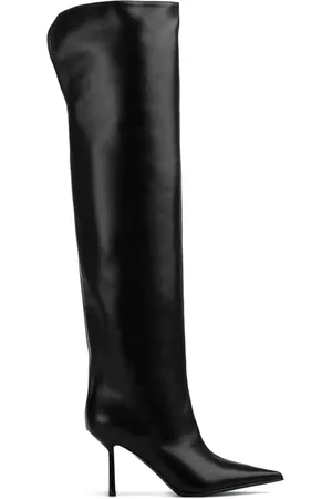 LE SILLA Bella 120mm pointed-toe leather boots