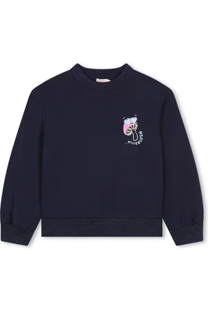 Billieblush Logo-lettering cotton sweatshirt