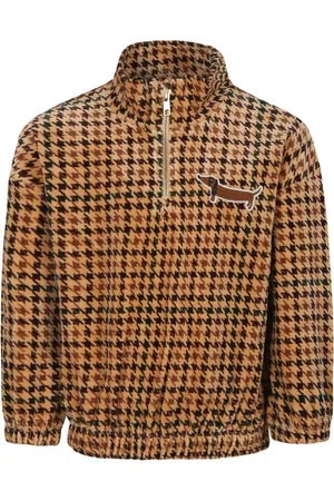 Mini Rodini Houndstooth velour sweatshirt