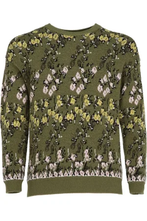 VALENTINO GARAVANI 2010s floral intarsia jumper