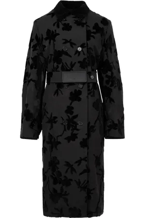 PORTS 1961 Floral-print trench coat
