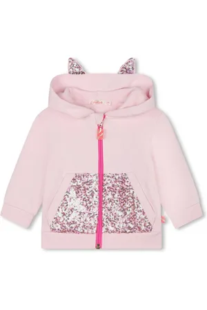 Billieblush Sequin zip-up hoodie