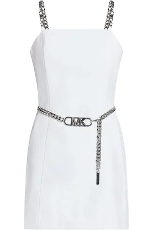 Michael Kors Stretch-crepe belted mini dress