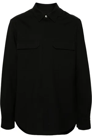Rick Owens Concealed press-stud shirt