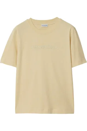 Burberry Logo-embroidered cotton T-shirt