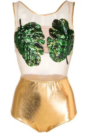 Brigitte Leaf-embellished one-piece