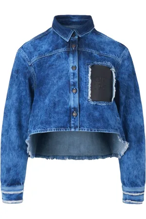 PORTS 1961 Logo-appliqué denim shirt