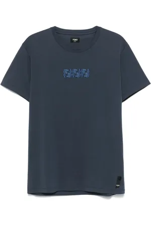 Fendi T-SHIRT S/S C-NECK LABYRINTH EMB COTTON