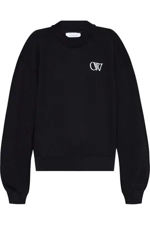 OFF-WHITE Logo-embroidered cotton sweatshirt