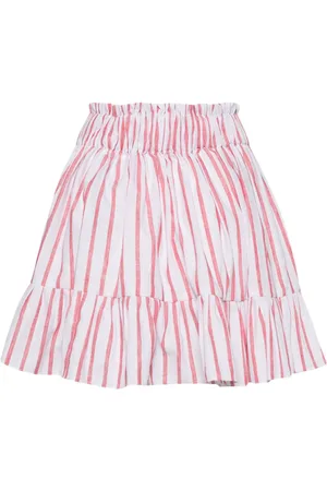 Bambah Red Striped Mini Skirt