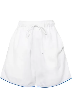 Bambah Hibiscus linen shorts