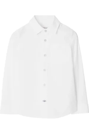 Burberry Cotton-blend button-down shirt