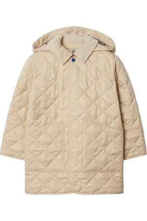 Burberry Diamond-quilted hooded jacket