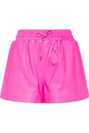 Philipp Plein Logo-plaque leather shorts
