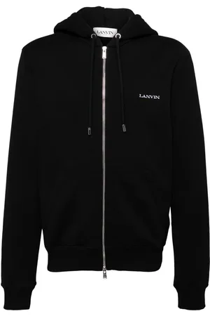 Lanvin Archives print zipped hoodie