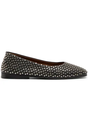 MARSÈLL Stud-embellished ballerina shoes