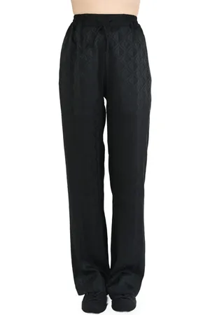 Marine Serre Moon-print flared trousers