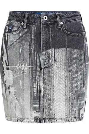 Karl Lagerfeld Tokyo-print mini skirt