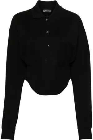 MUGLER Corseted polo shirt