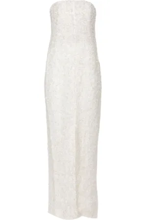 Totême Strapless fil-coupé dress