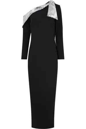 Pamella Roland Sequin-embellished crepe gown