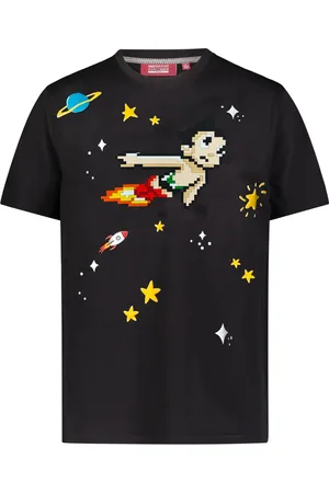 MOSTLY HEARD RARELY SEEN Astro boy 8-bit appliqué cotton t-shirt