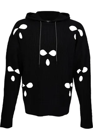 MOSTLY HEARD RARELY SEEN Knitted cut-out hoodie