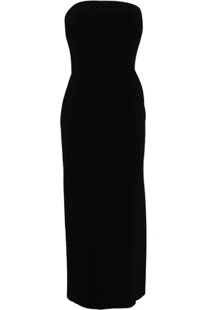Cynthia Rowley Strapless Satin Maxi Dress