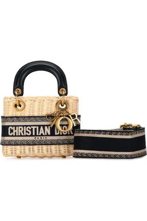 Dior 2022 Mini Oblique Wicker Lady Dior satchel