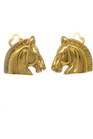 Hermès 1990-2000s horse-motif clip-on earrings