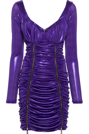 MITILIANE COUTURE Iridescent-effect mini dress