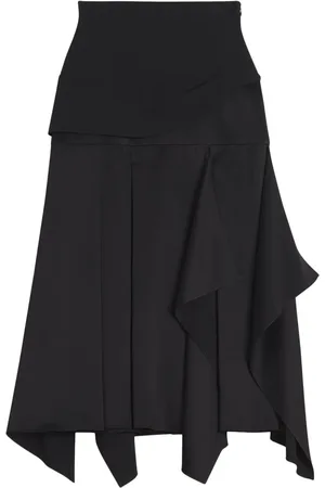 Lanvin Draped-detailing midi skirt
