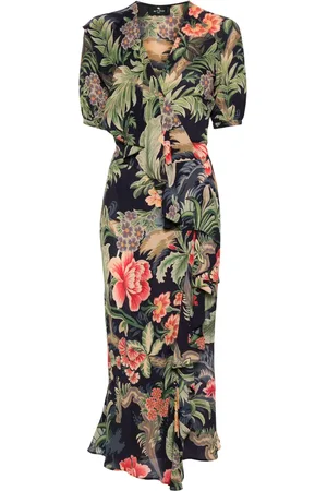Etro Floral-print midi dress