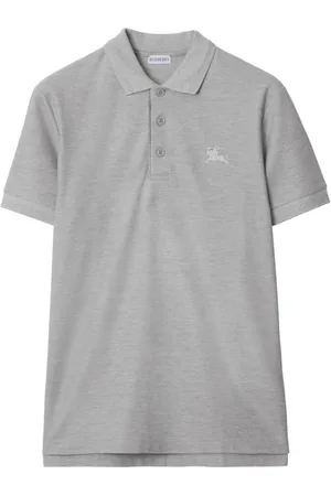 Burberry Logo-embroidered cotton polo shirt