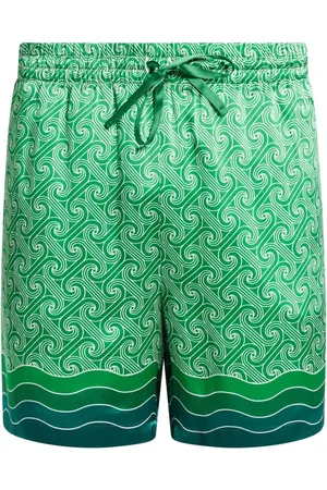 Casablanca La Déesse du Stade silk shorts