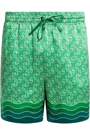 Casablanca La Déesse du Stade silk shorts