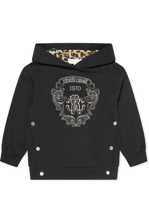 Roberto Cavalli Logo-embroidered hoodie