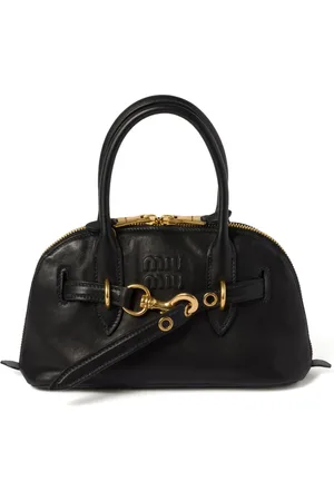 Miu Miu Aventure leather tote bag