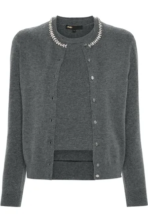Maje 2-in-1 cashmere cardigan