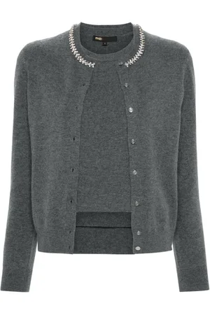 Maje 2-in-1 cashmere cardigan