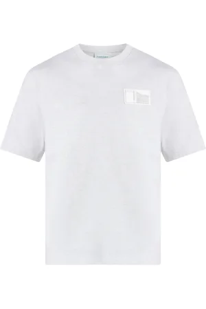 Casablanca Logo-patch organic cotton t-shirt