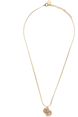 Dior CD logo-pendant chain necklace