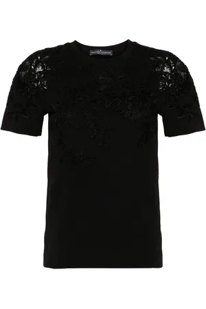 ERMANNO SCERVINO Lace-appliqué T-shirt