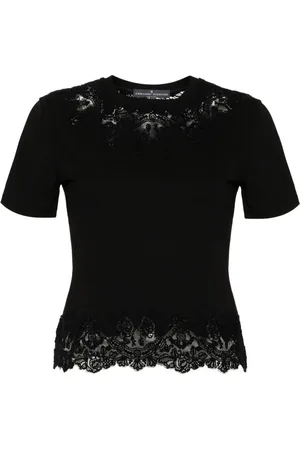ERMANNO SCERVINO Lace-panels T-shirt