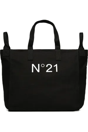 Nº21 Logo-print cotton shoulder bag