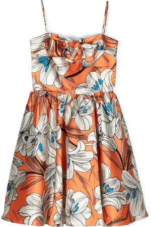 Little Bambah Floral-print spaghetti-straps dress