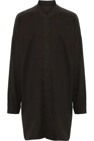 Rick Owens Snap collar faun shirt